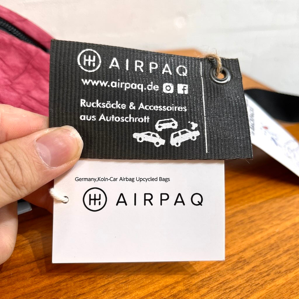 【新品・デッドストック】エアパック / AIR PAQ ヒップバッグ ウエストポーチ SDGs  サスティナブル 斜めがけ