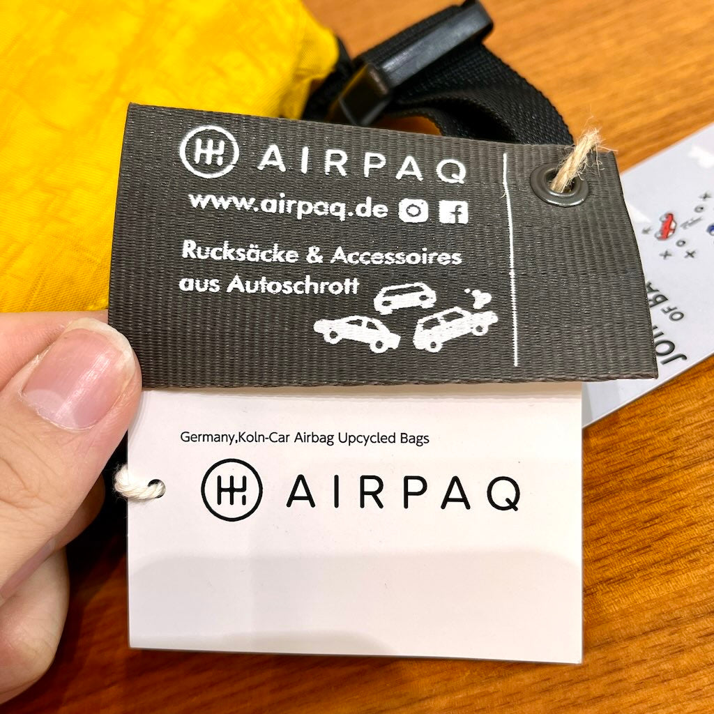 【新品・デッドストック】エアパック / AIR PAQ ヒップバッグ ウエストポーチ SDGs  サスティナブル 斜めがけ