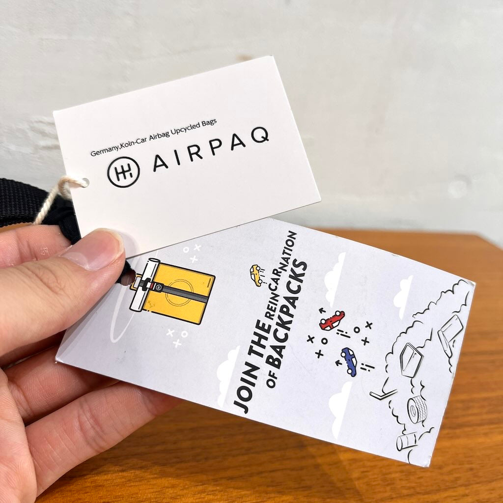 【新品・デッドストック】エアパック / AIR PAQ ヒップバッグ ウエストポーチ SDGs  サスティナブル 斜めがけ