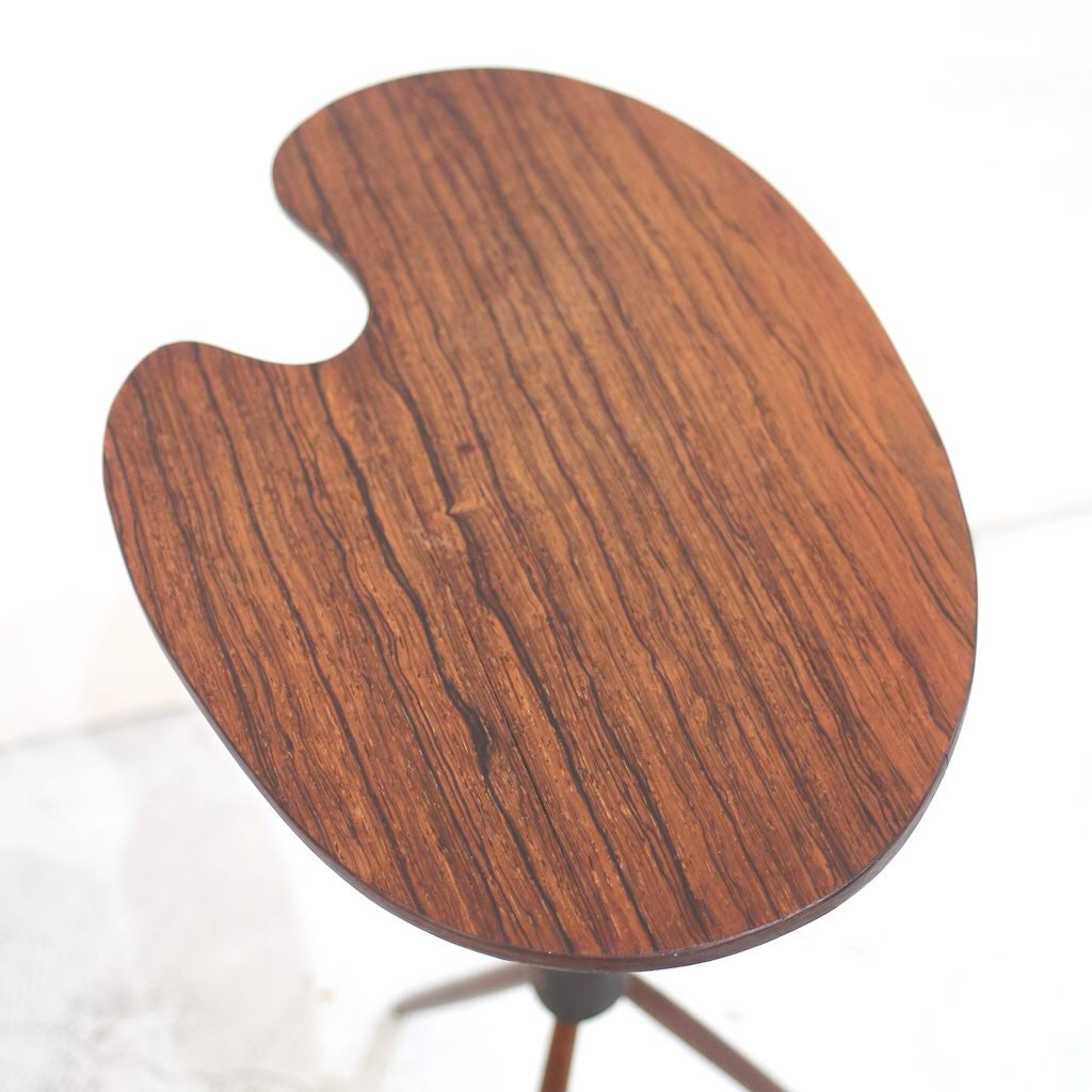 ヴィンテージ 小さなサイドテーブル アーティストパレット型 北欧