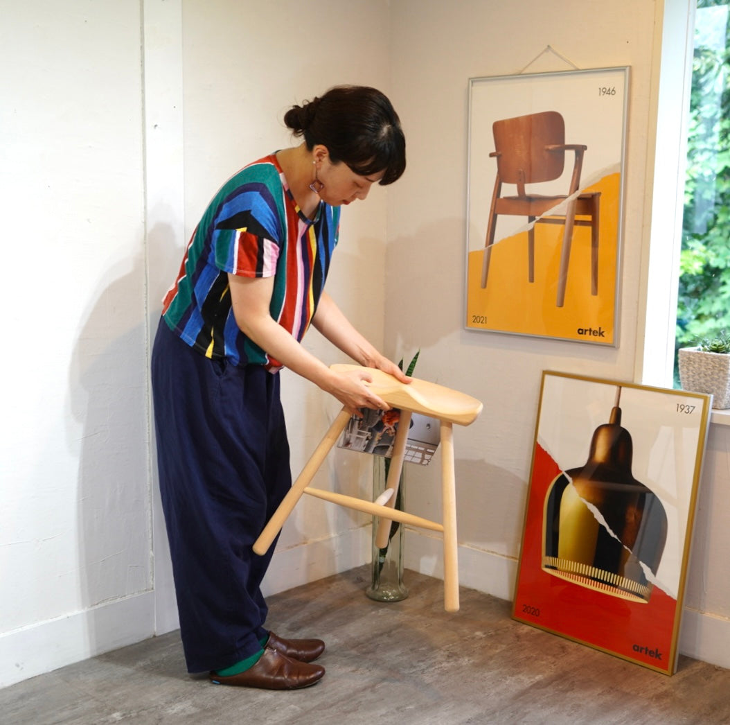 ワーナー / WERNER シューメーカーチェア NO.49  ナチュラル スツール 展示品