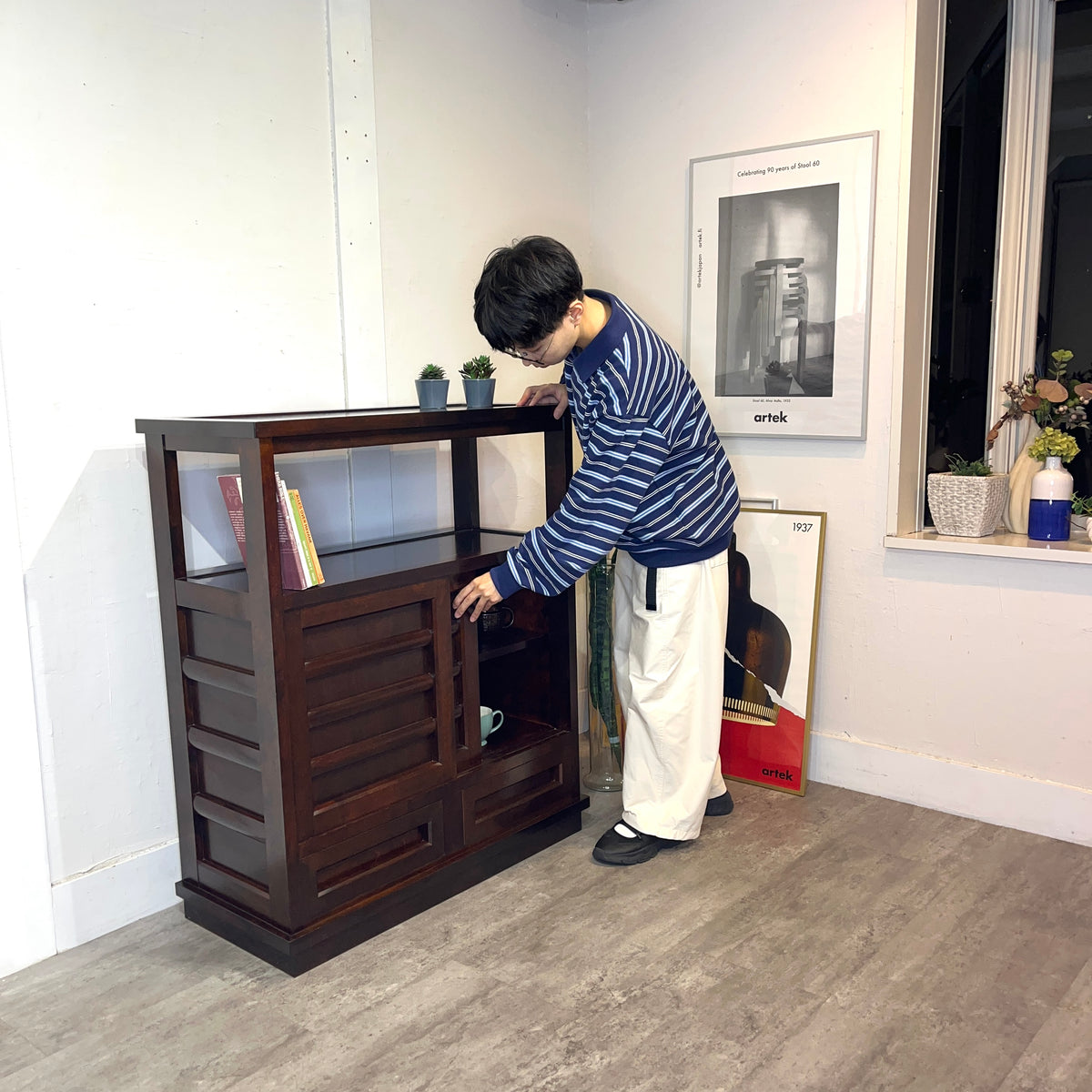 松本民芸家具 505型 茶タンス ミズメザクラ