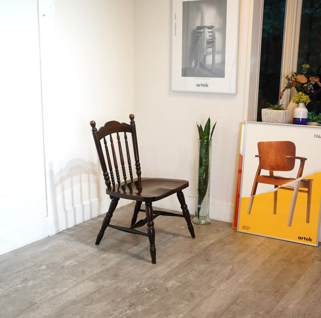 松本民芸家具 ダイニングチェア Chair 本物の家具 高級家具 中古 ナラ