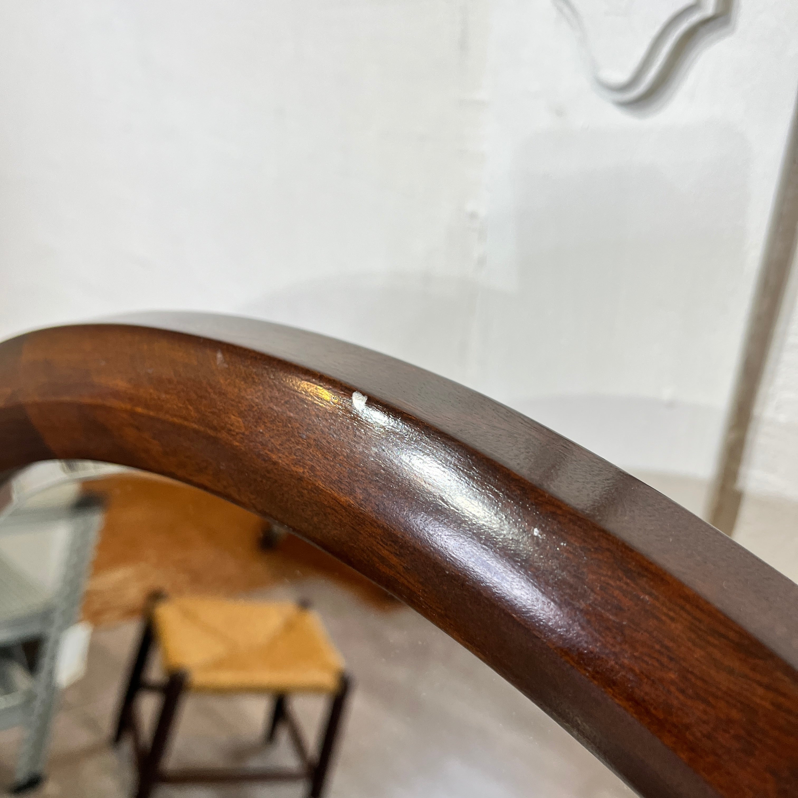 松本民芸家具 丸型一面鏡 中古 鏡台 ドレッサー