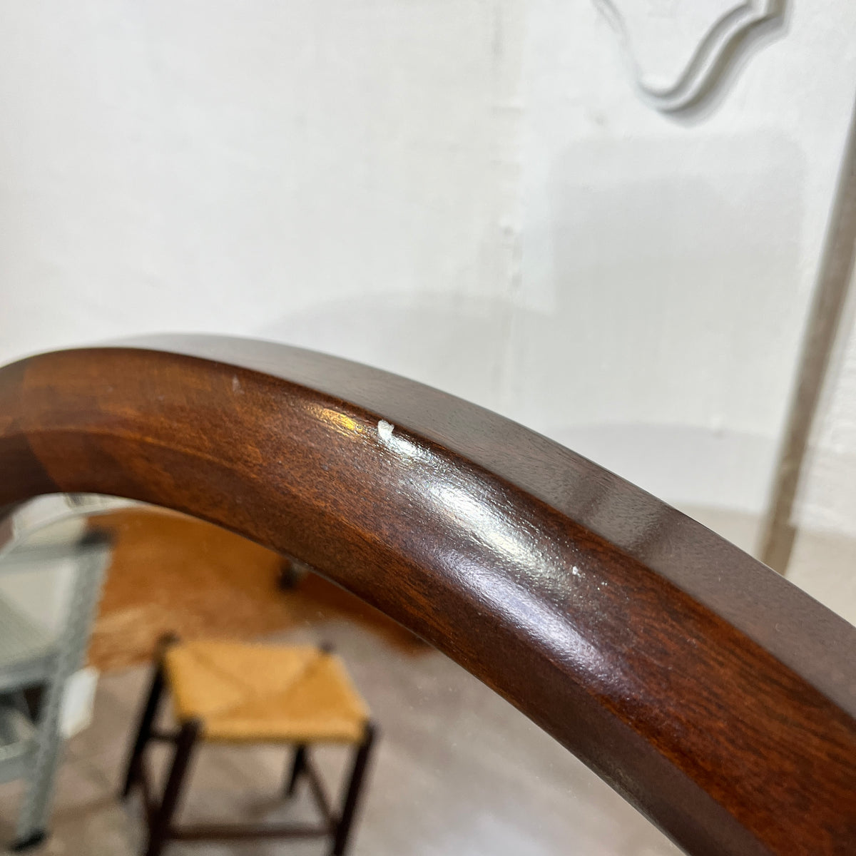 松本民芸家具 丸型一面鏡 鏡台