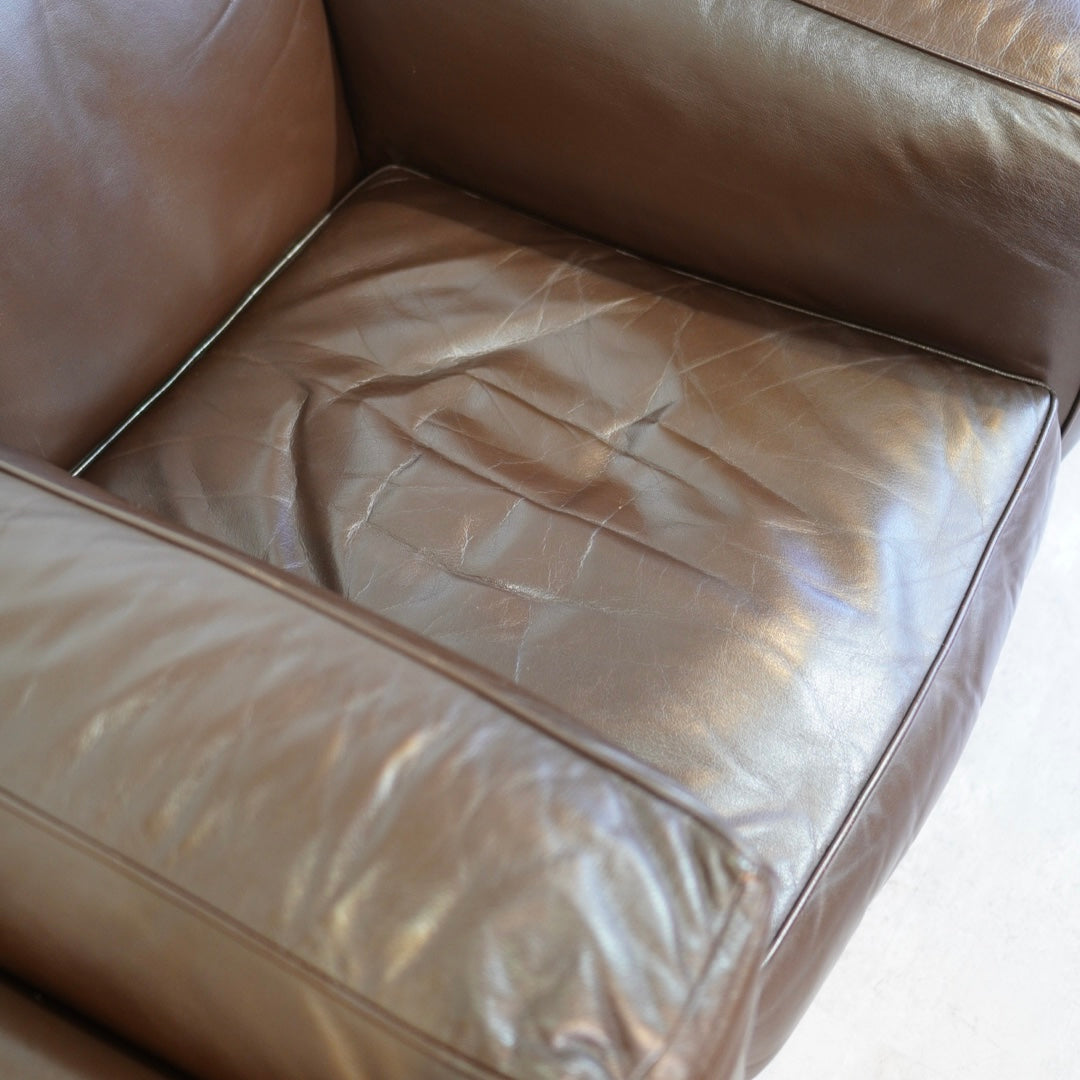 カッシーナ / Cassina 405 DUC デュック アームソファ マリオ・ベリーニ 本革 ブラウン