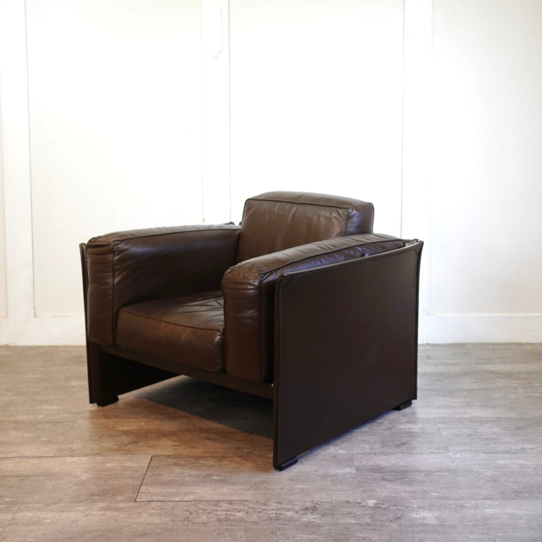 カッシーナ / Cassina 405 DUC デュック アームソファ マリオ・ベリーニ 本革 ブラウン