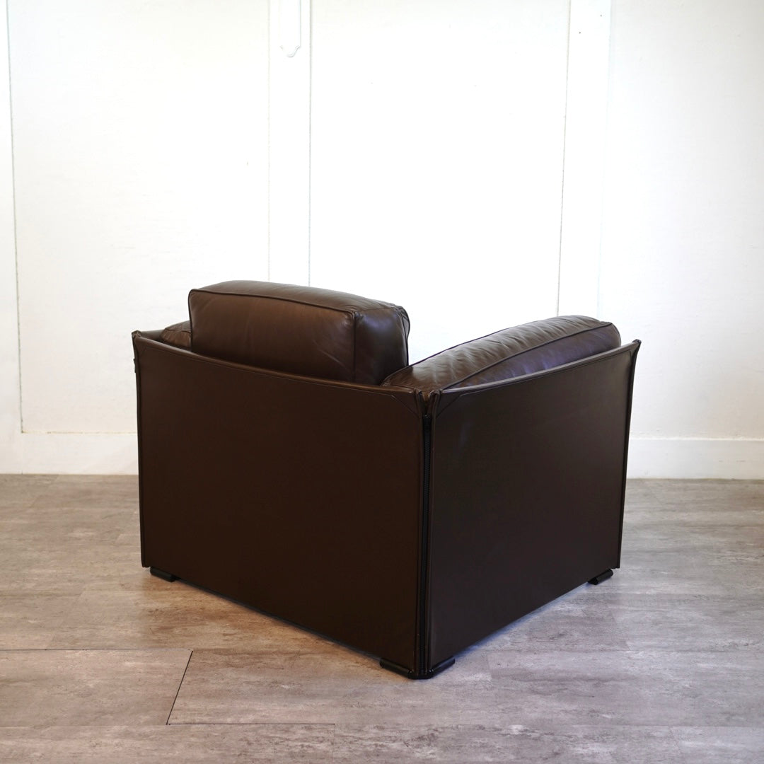 カッシーナ / Cassina 405 DUC デュック アームソファ マリオ・ベリーニ 本革 ブラウン