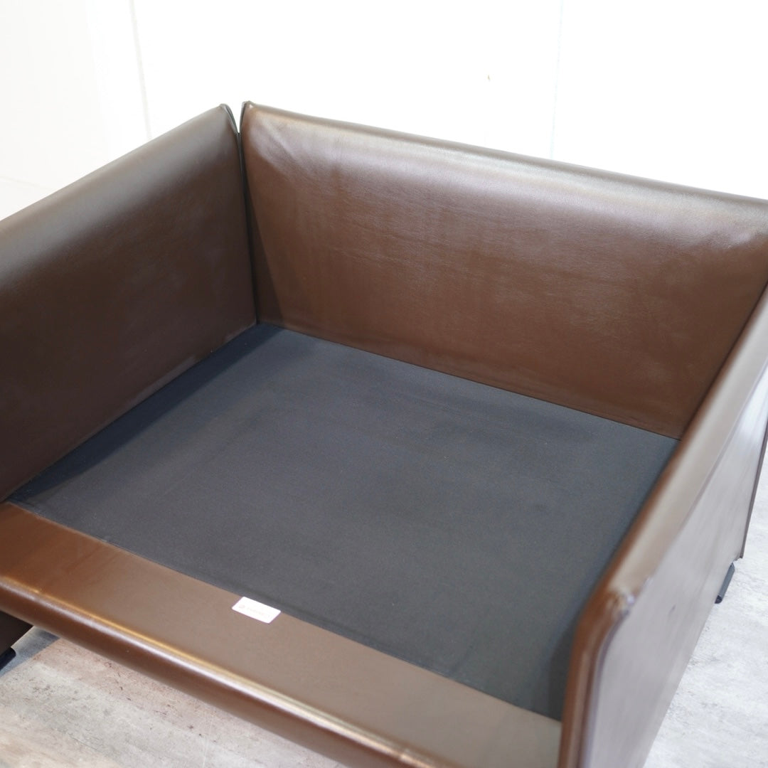 カッシーナ / Cassina 405 DUC デュック アームソファ マリオ・ベリーニ 本革 ブラウン