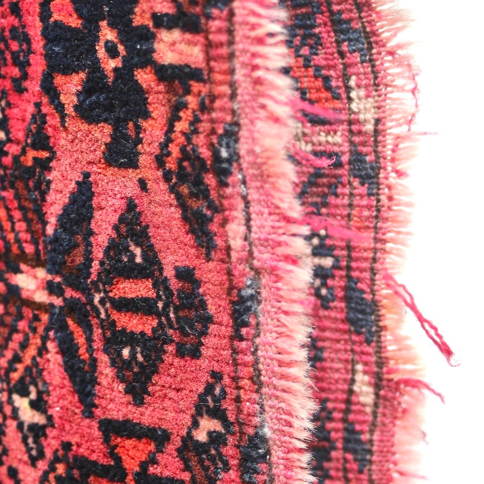 ヴィンテージ トライバルラグ 絨毯 レッド系 148×78cm