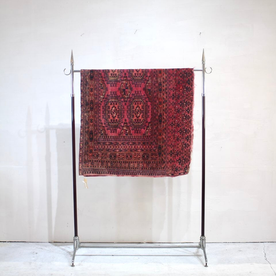 ヴィンテージ トライバルラグ 絨毯 レッド系 148×78cm
