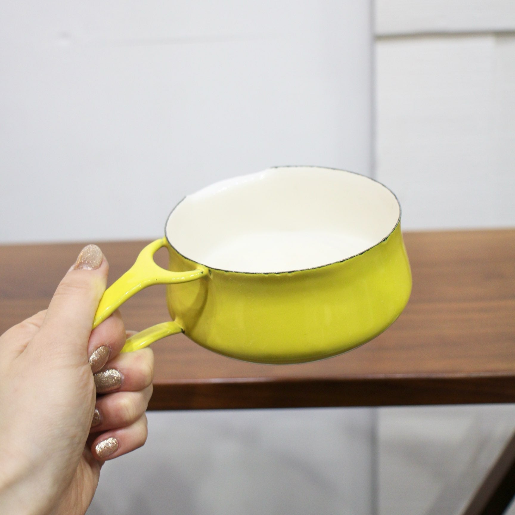 ダンスク / DANSK コベンスタイル ホーロー バターウォーマー 片手鍋 12cm レモンイエロー