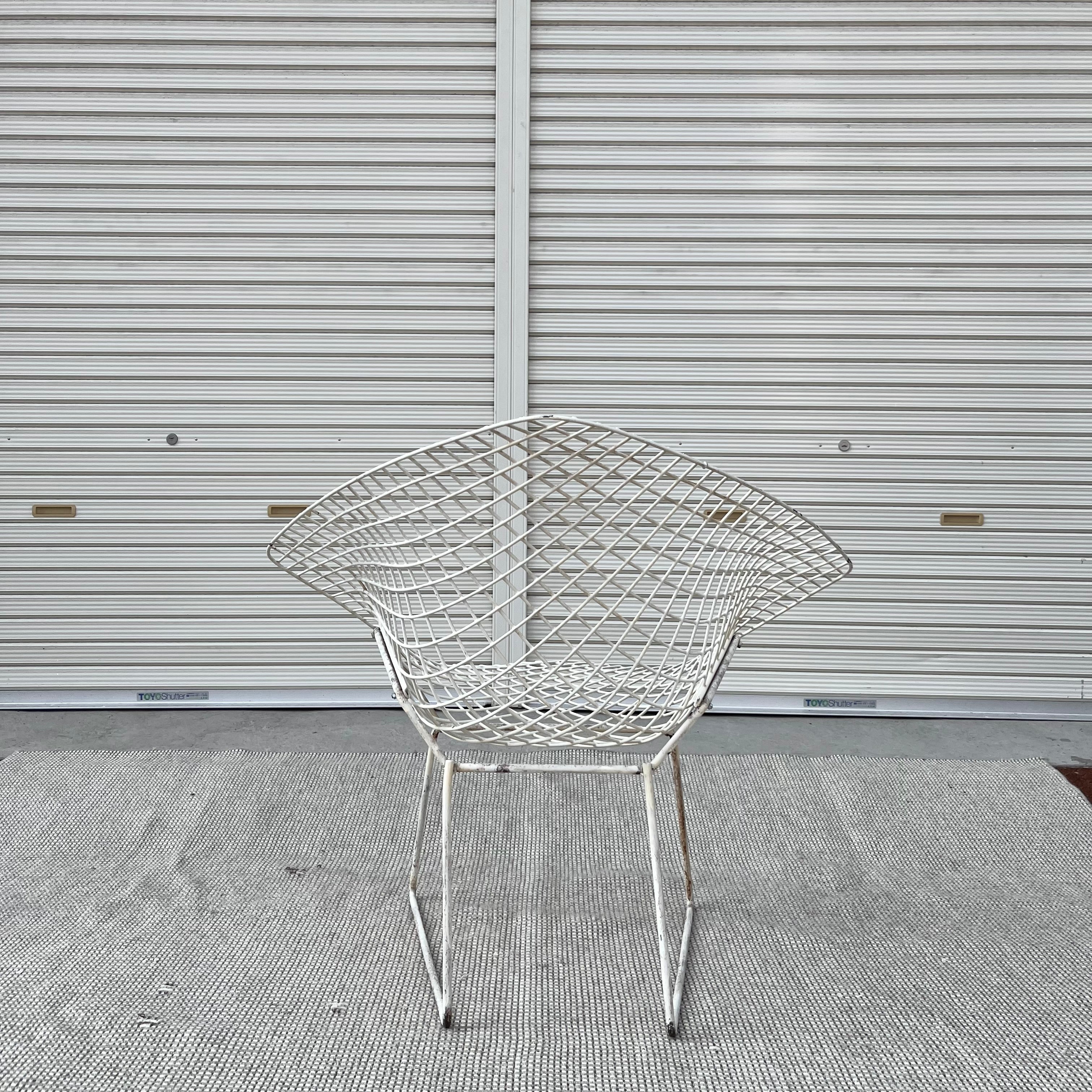 ノル / Knoll ダイヤモンドチェア ワイヤー ハリー・ベルトイア ヴィンテージ