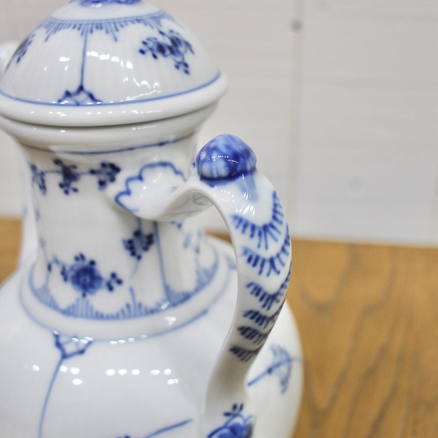 ロイヤルコペンハーゲン / Royal Copenhagen ブルーフルーテッド プレイン コーヒーポッド 未使用品