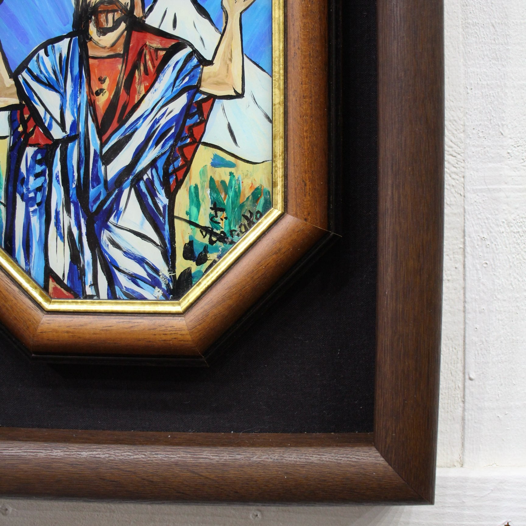 田中忠雄　「降臨 キリスト」絵画