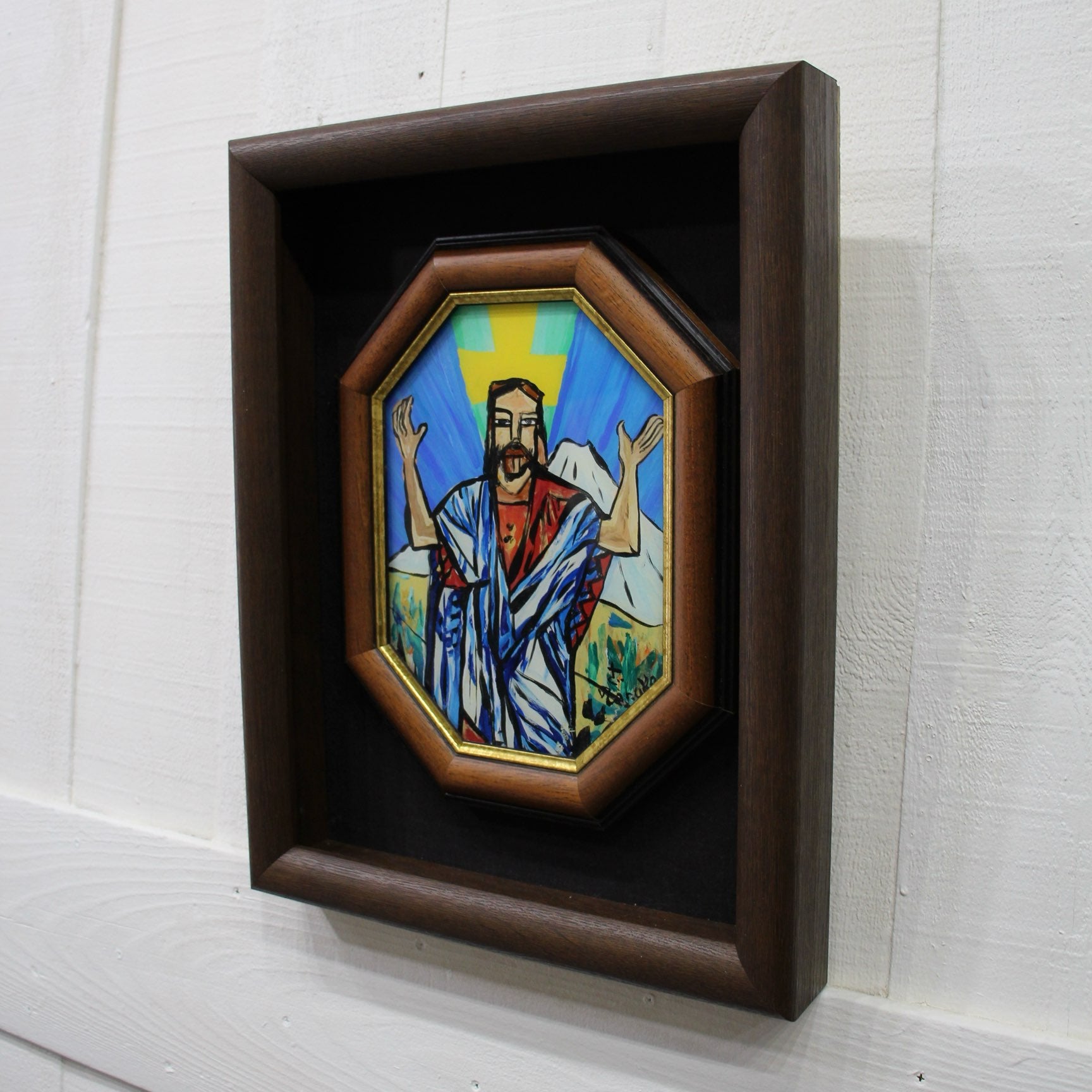 田中忠雄　「降臨 キリスト」絵画