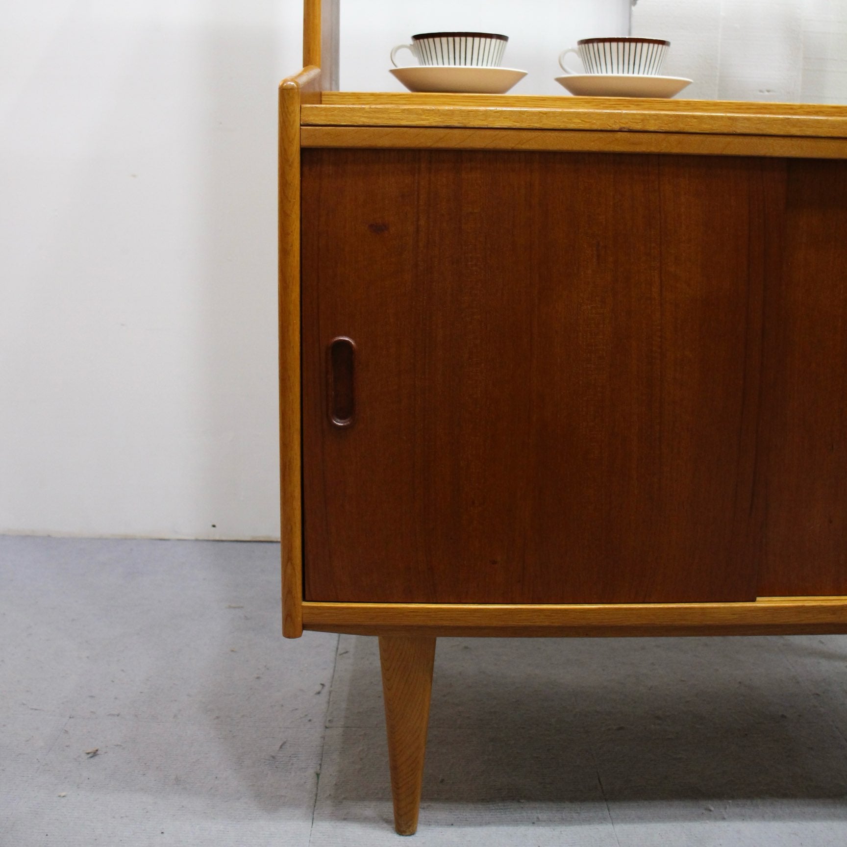 スウェーデン製 チーク×オーク ブックケース 飾り棚 ヴィンテージ