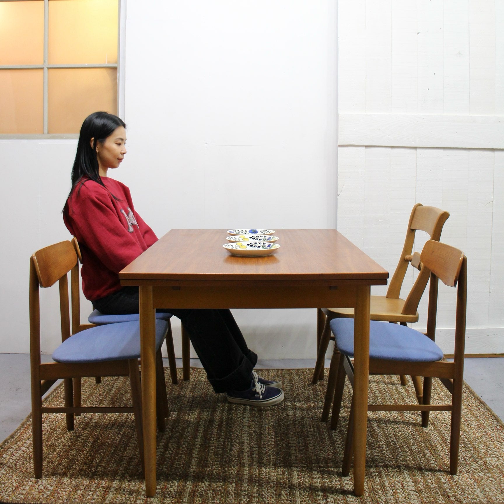 ファーストラップ / FARSTRUP チーク伸長式ダイニングテーブル ヴィンテージ