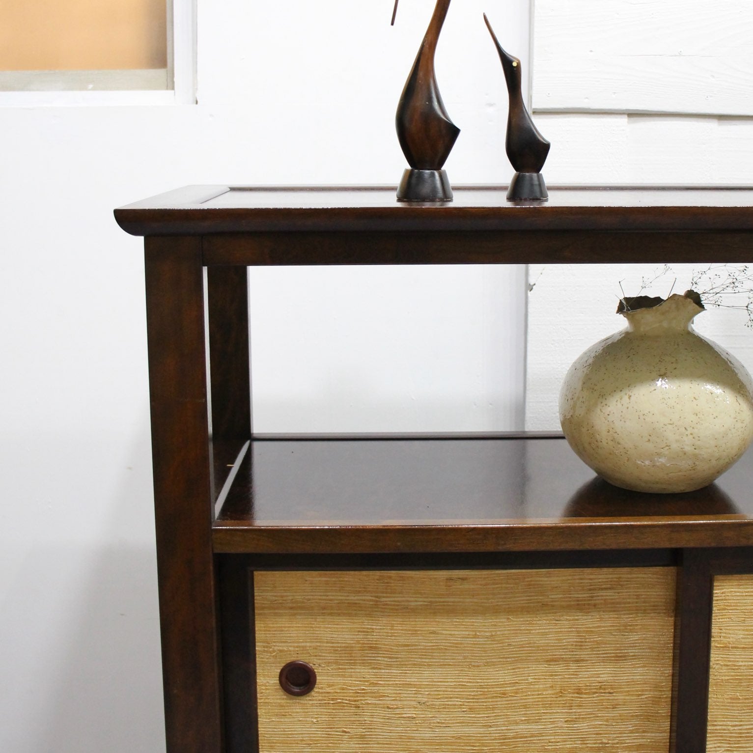 松本民芸家具 C型クズ布 茶棚 茶箪笥 民藝家具