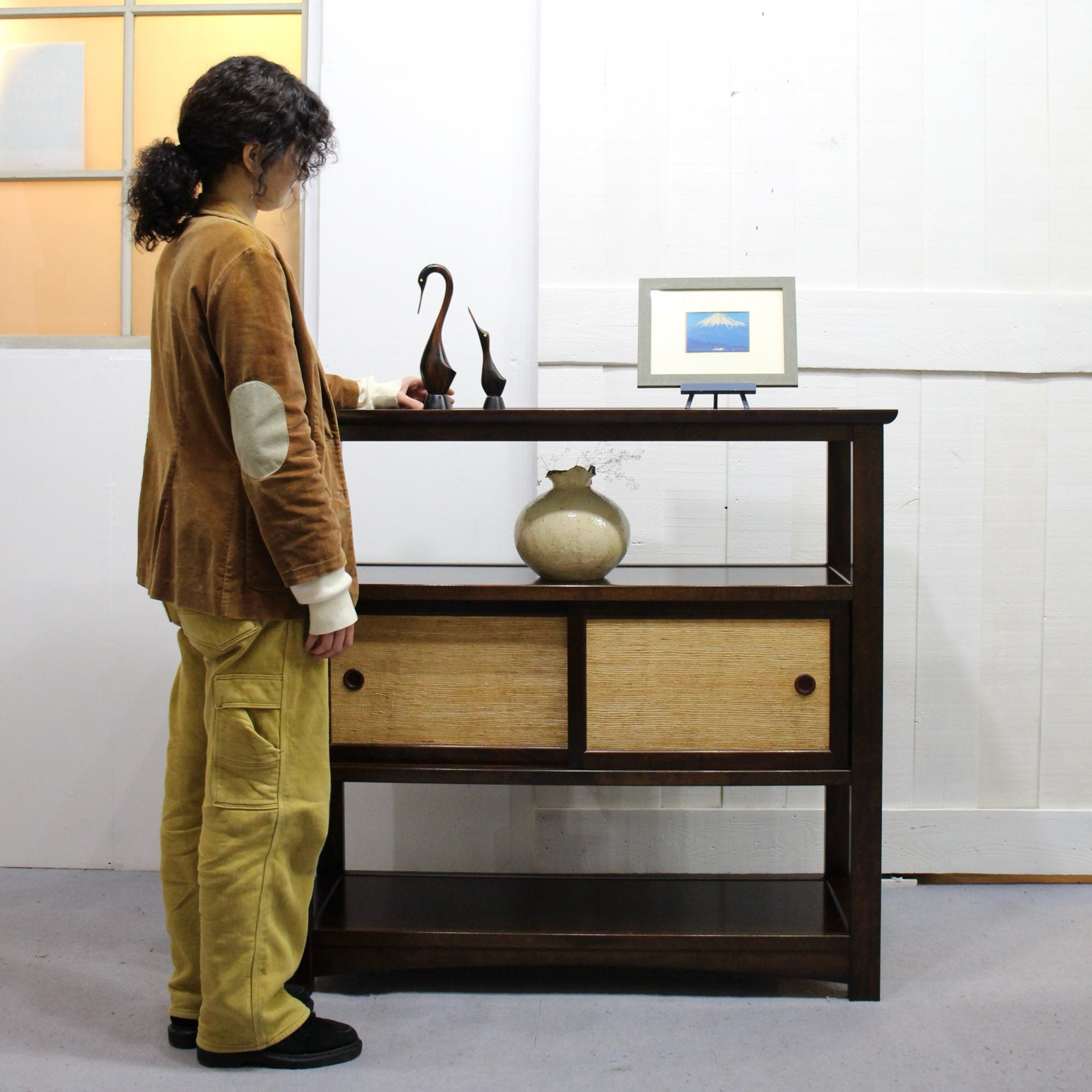 【osa】松本民芸家具・飾り棚「クズ布茶タンス」 osa】松本民芸家具・飾り棚「クズ布茶タンス」 osa】松本民芸家具