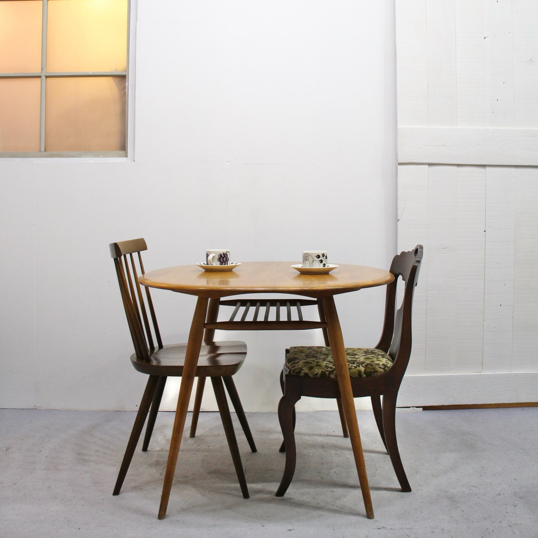 アーコール / ERCOL ラック付 オーバルダイニングテーブル