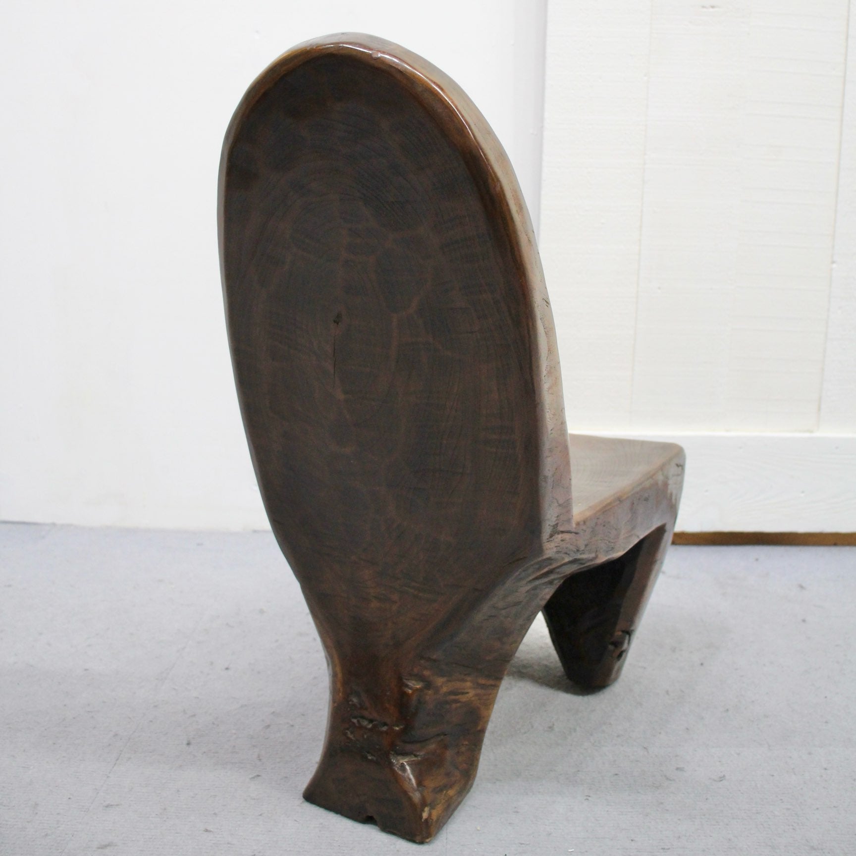 プリミティブなチェア 無垢材 手仕事 ローチェア 中古 ヴィンテージ