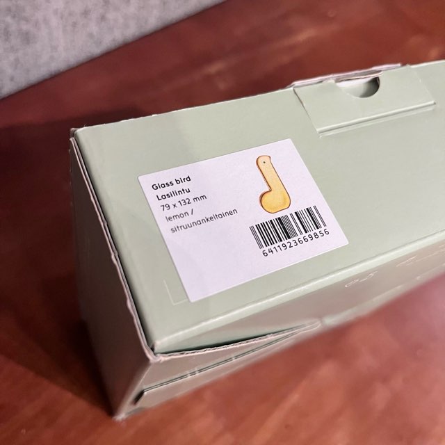 イッタラ×ミナぺルホネン / iittaala×mina perhonen ガラスバード レモン / Glass bird lemon フィンランド - Restyle