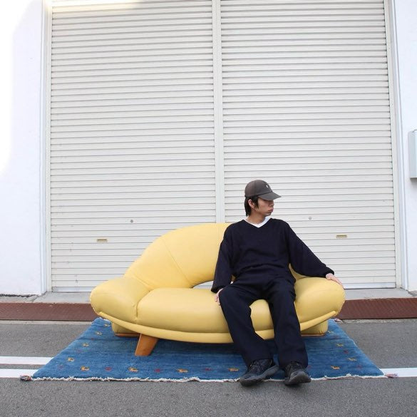 ギャッベ 200×140cm ラグ 絨毯 ブルー - Restyle