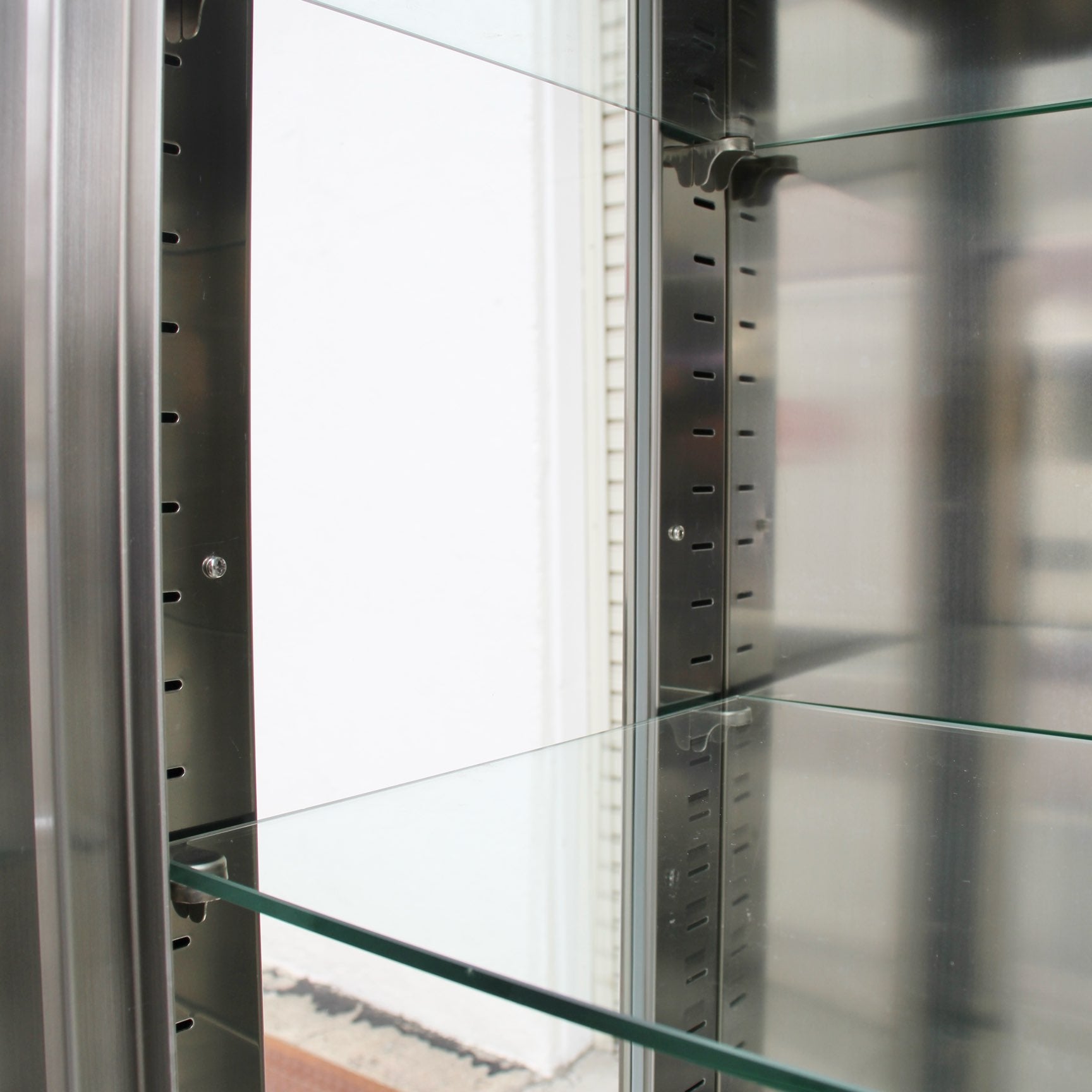 ステンレスケビント 飾り棚 コレクションケース 幅90