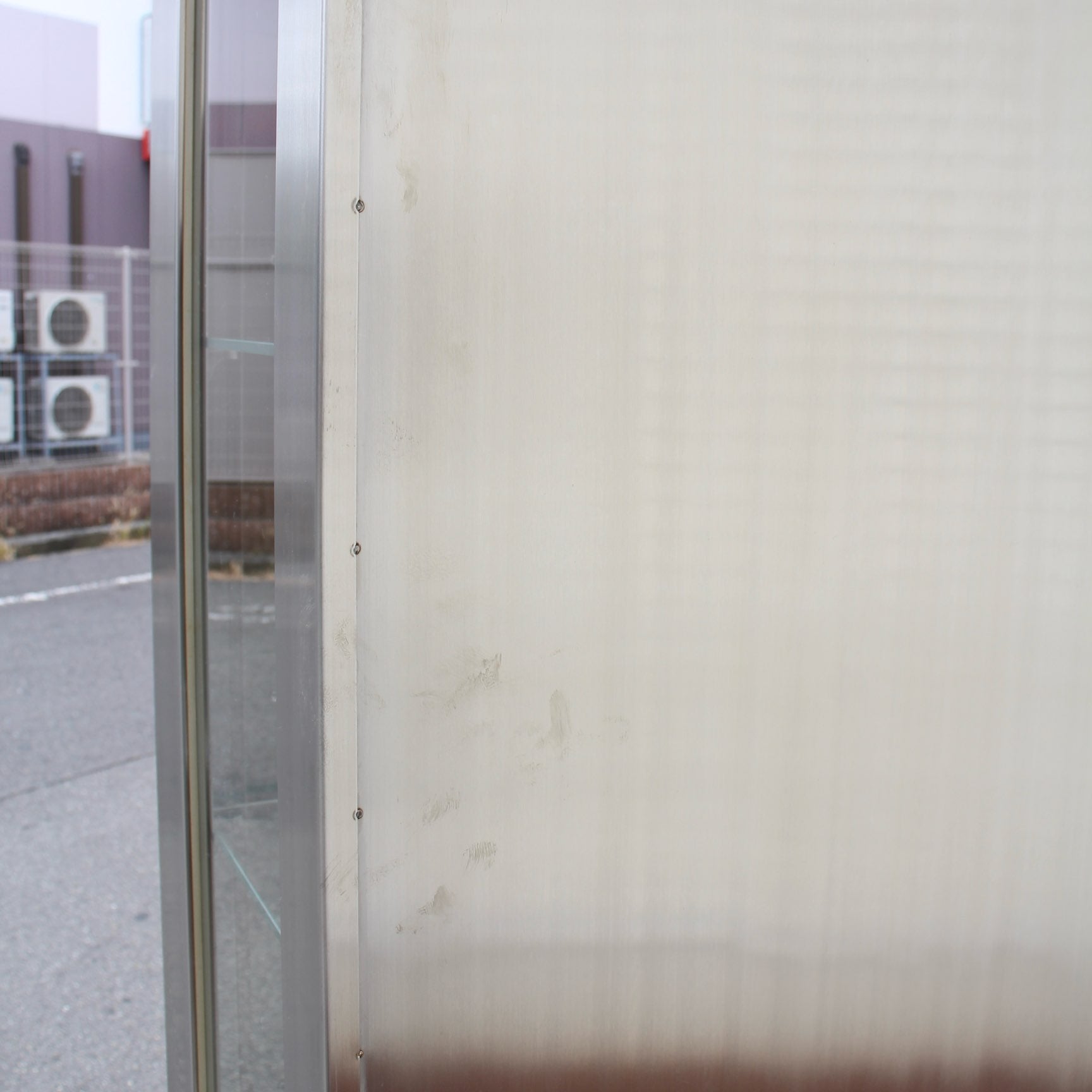 ステンレスケビント 飾り棚 コレクションケース 幅90