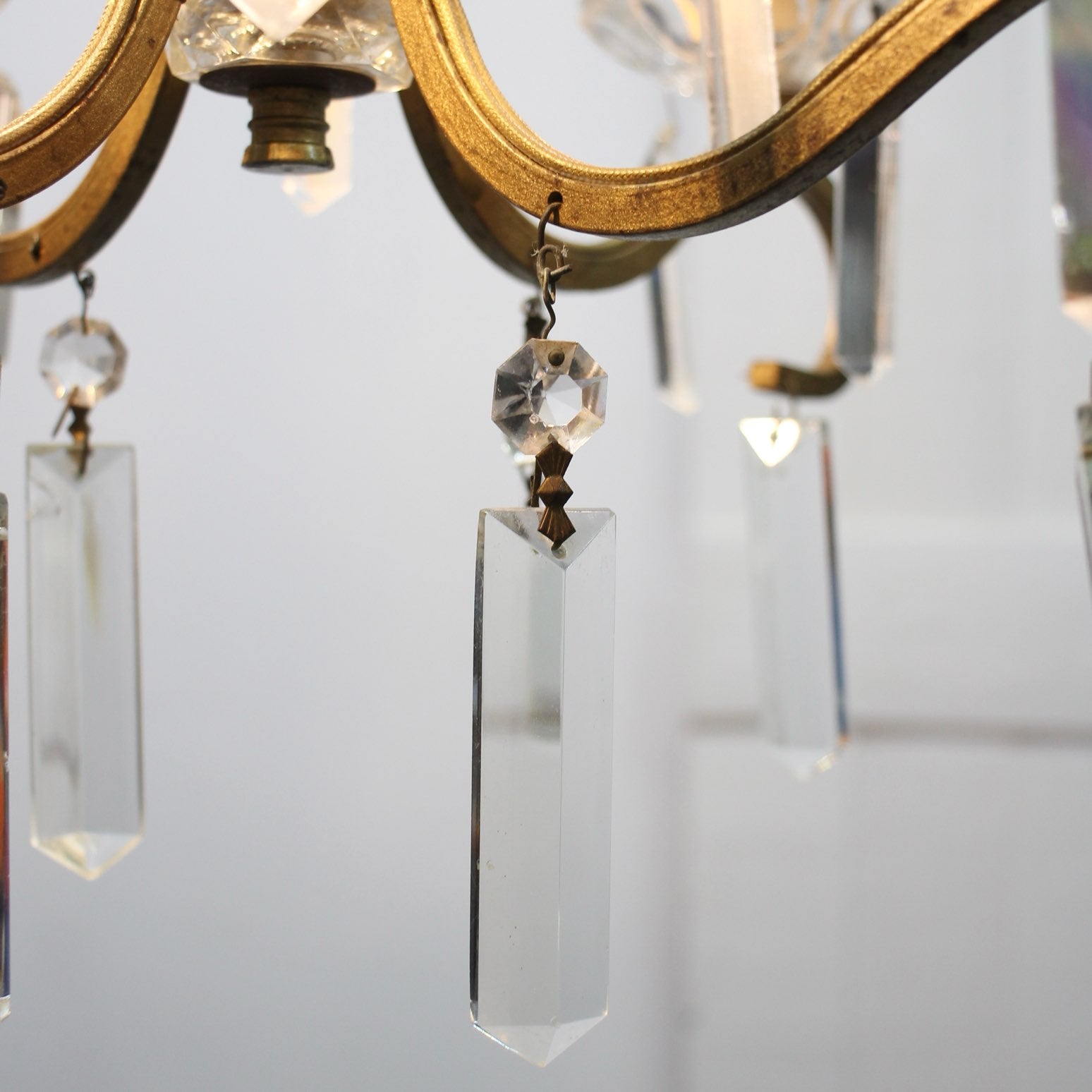 アンティーク シャンデリア 真鍮