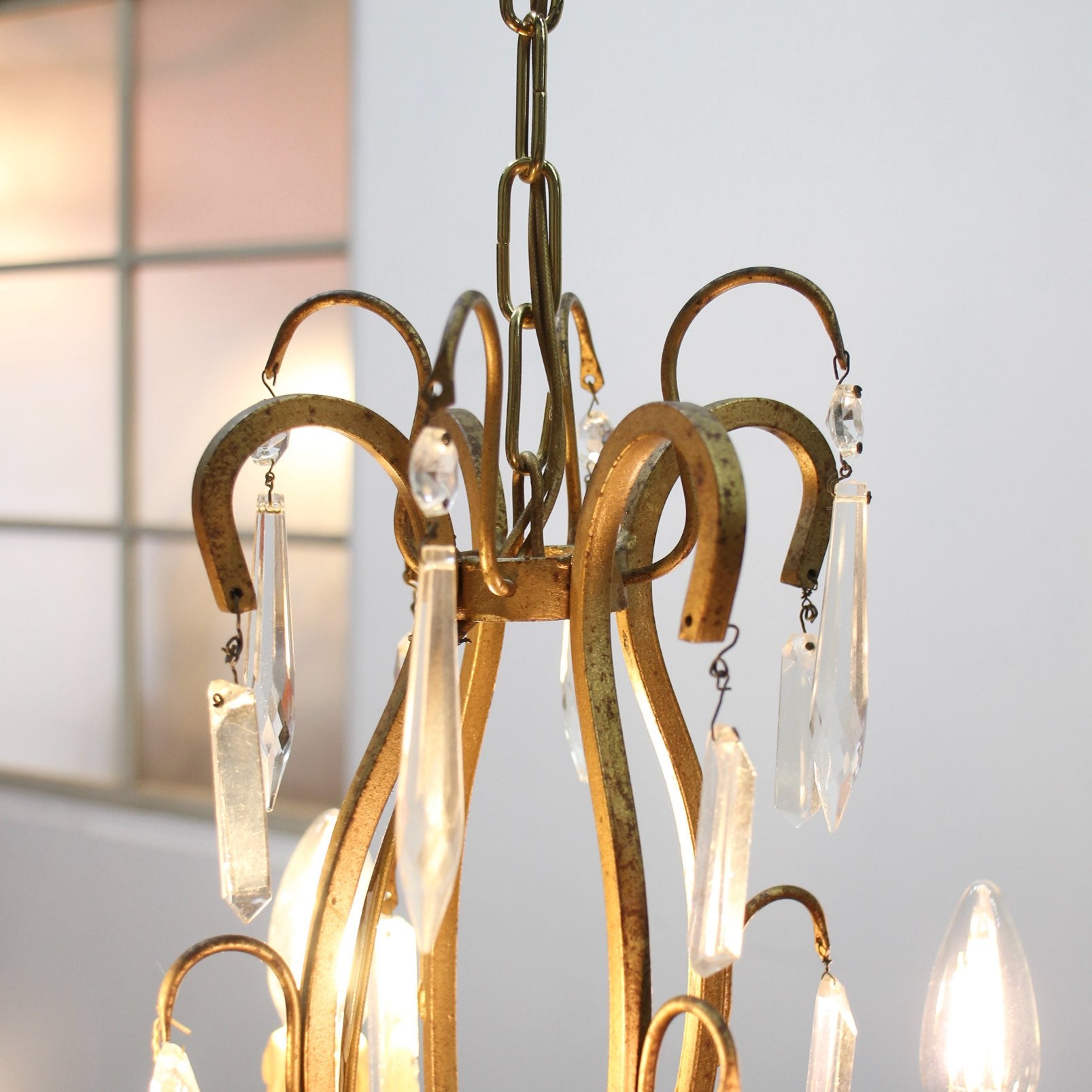 アンティーク シャンデリア 真鍮