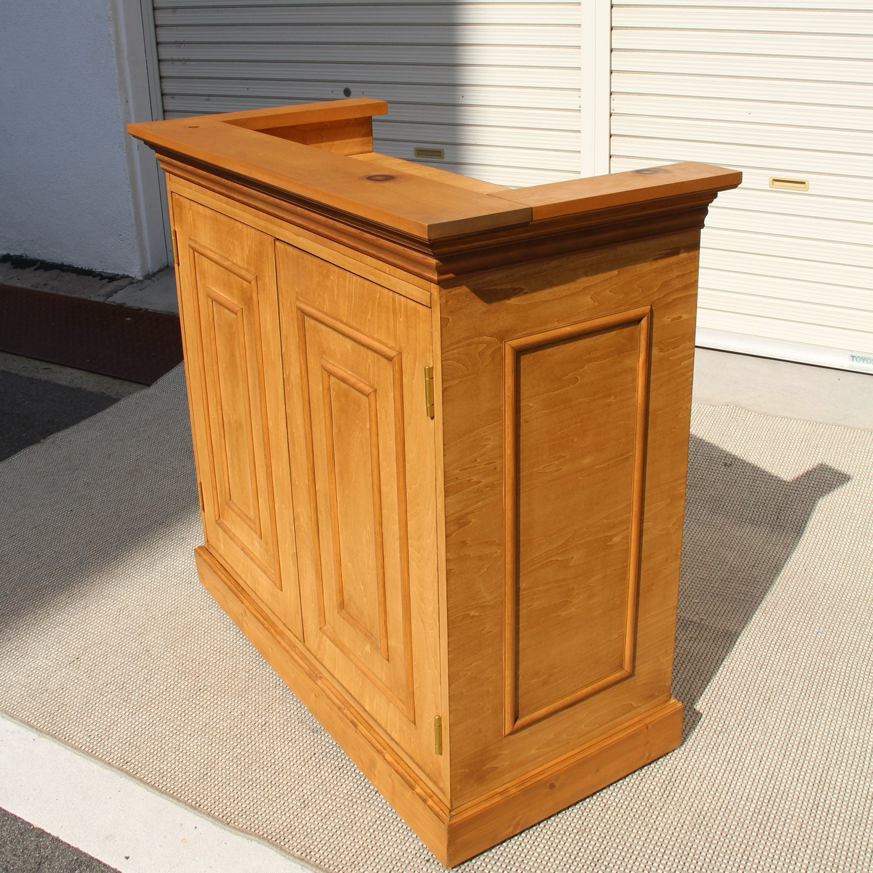 パイン材 ナチュラルなレジカウンター レジ台