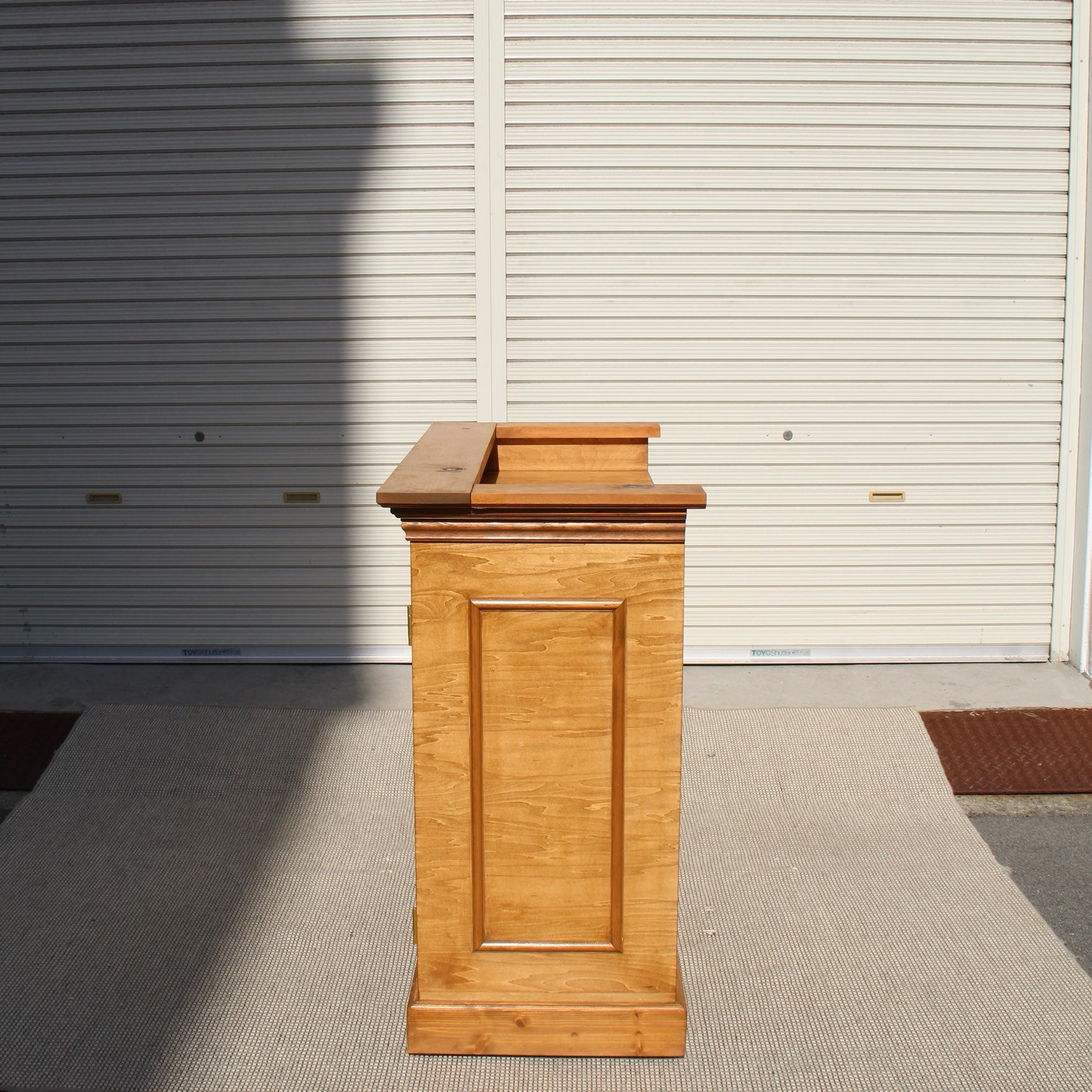 パイン材 ナチュラルなレジカウンター レジ台