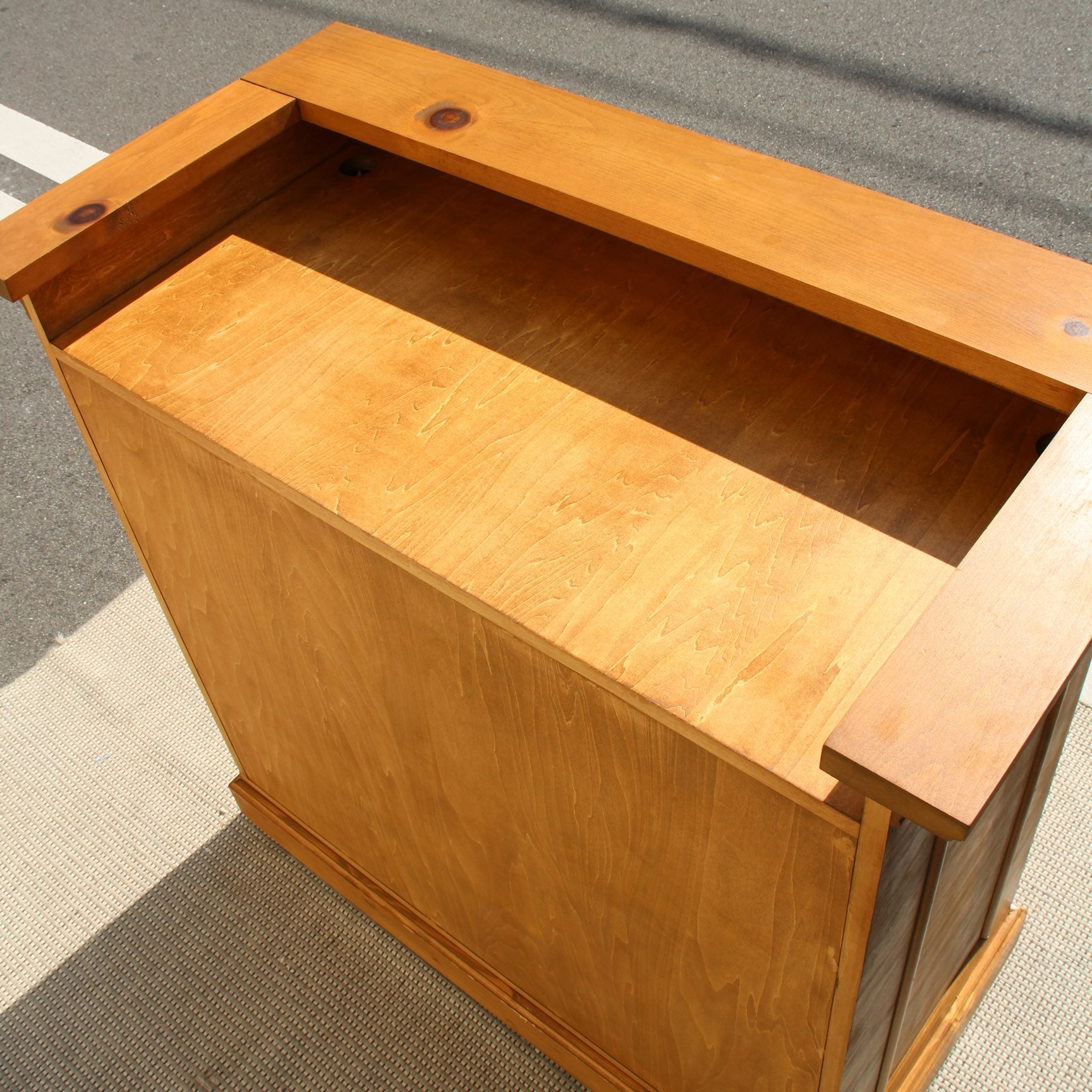 パイン材 ナチュラルなレジカウンター レジ台