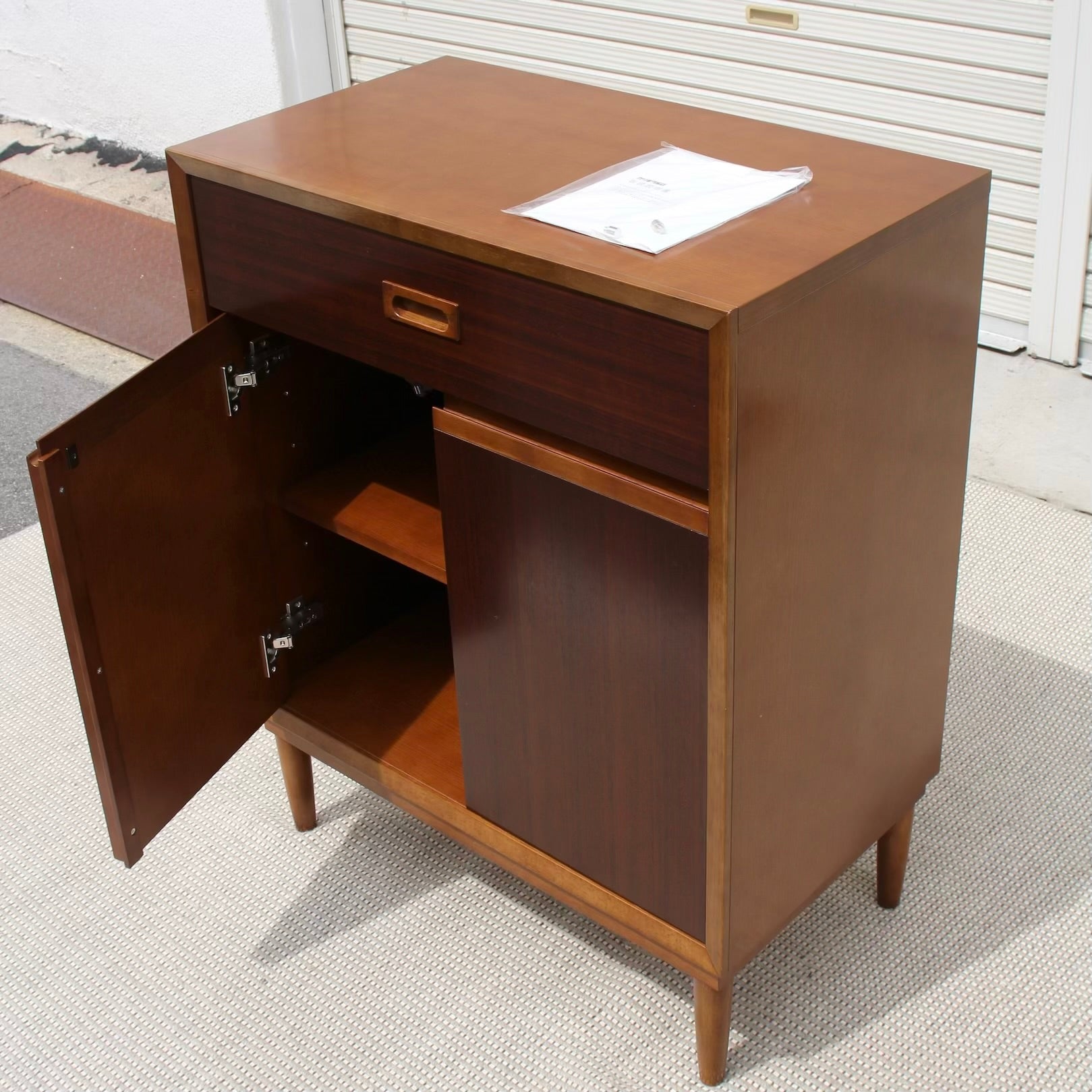 カリモク家具 サイドボード 台 引き出し有 キャビネット 昭和レトロ