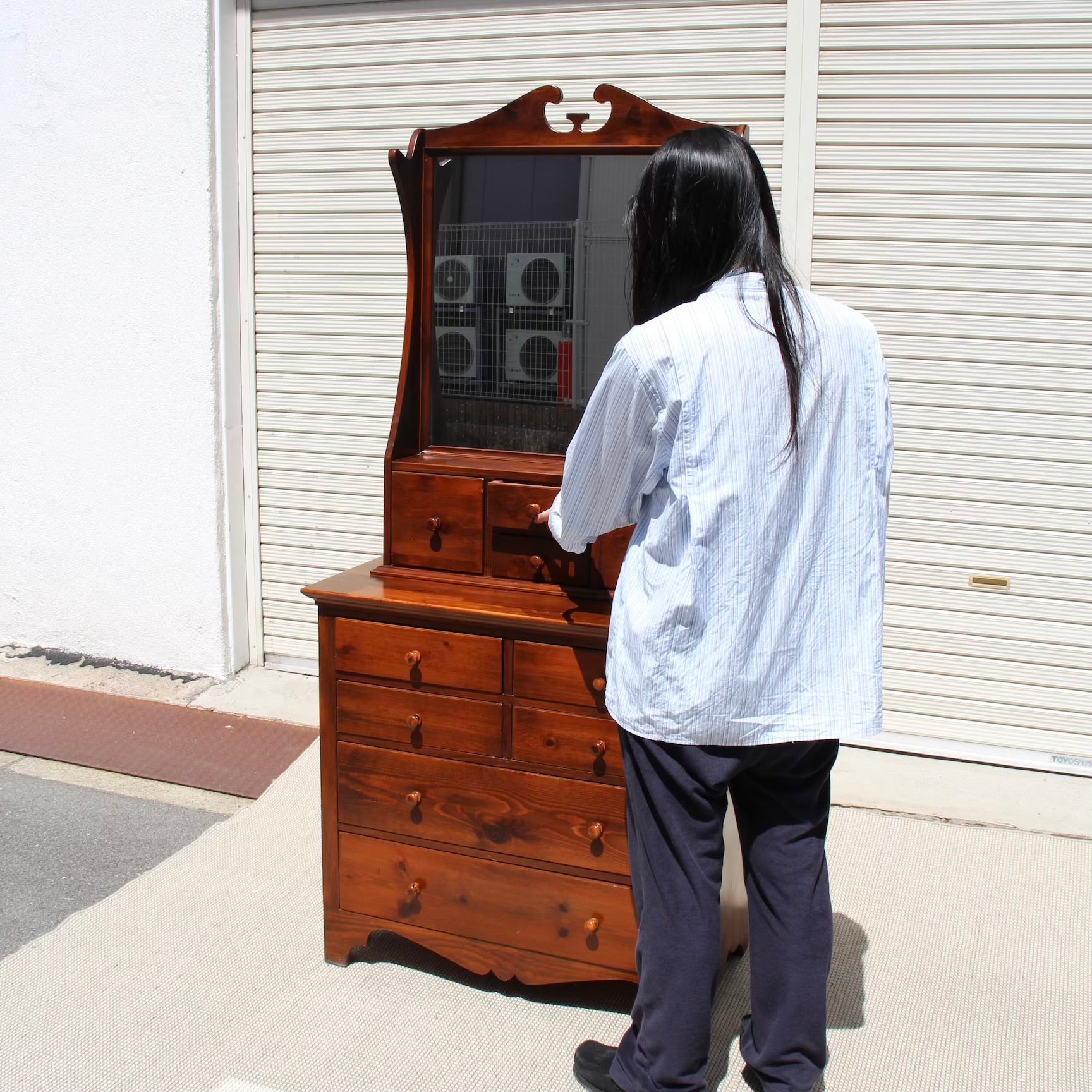 アンファン / Enfant 小引出し付き ミラー