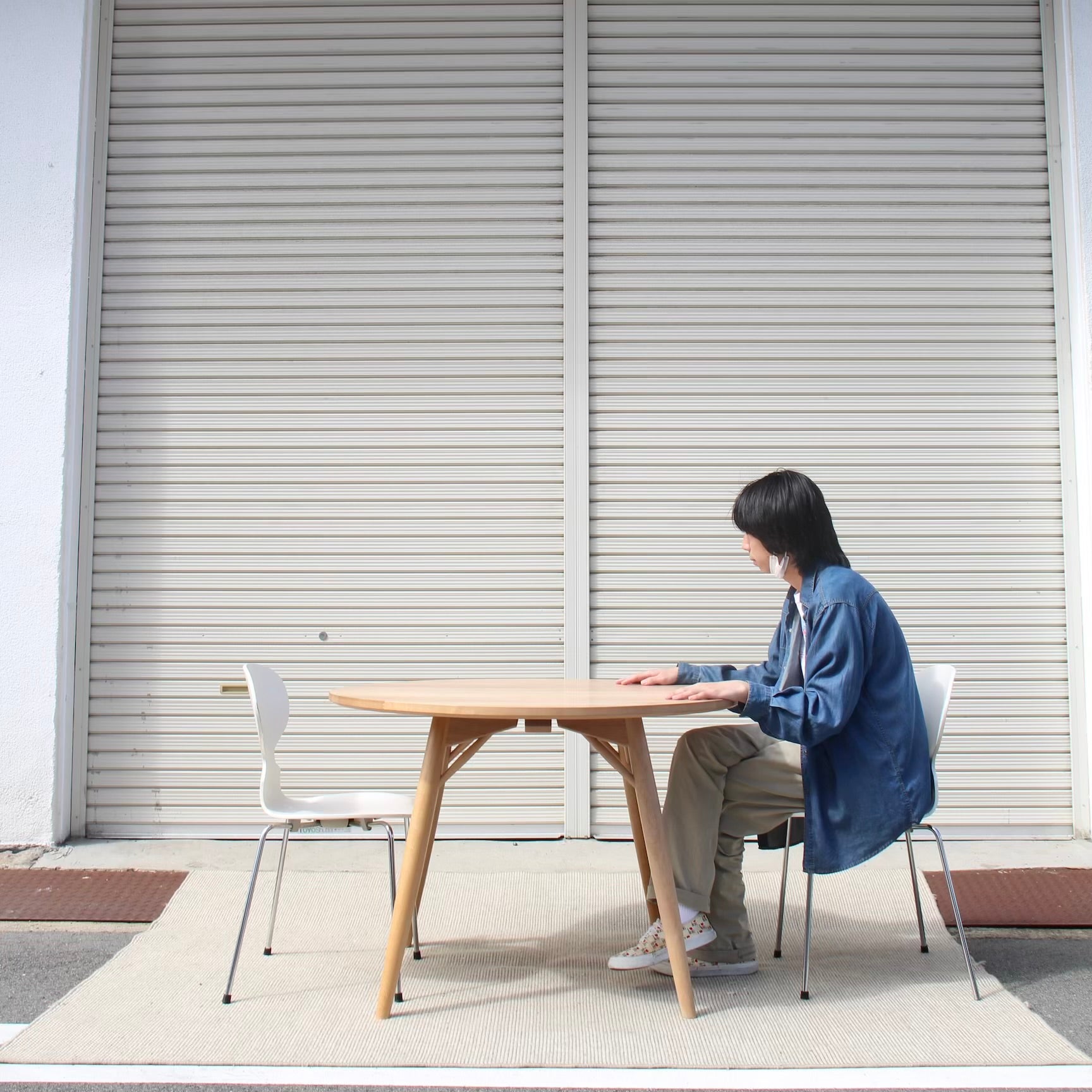 TAK 北の住まい設計社　【廃盤品】ラウンドカフェテーブル 北の住まい設計社 Round Table / きたのすまいせっけいしゃ ラウンド