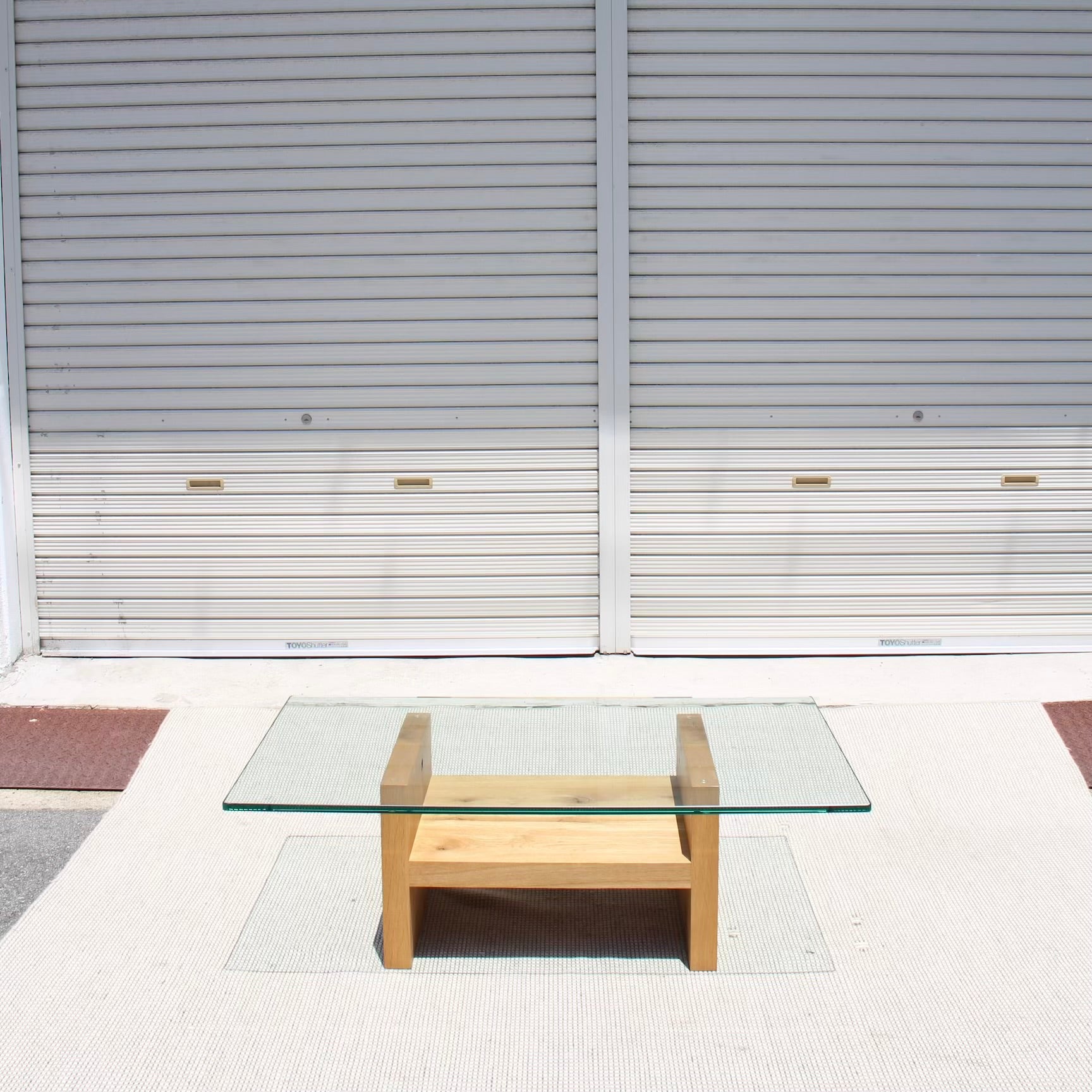 トラックファニチャー / TRUCK FURNITURE オーク ガラストップ ローテーブル