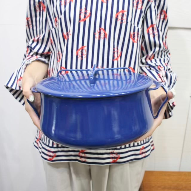 ダンスク / DANSK コベンスタイル ホーロー 両手鍋 26cm ミッドナイトブルー