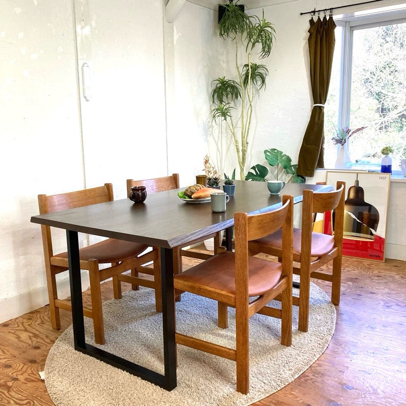 柏木工 / KASHIWA ダイニングテーブル オーク 4人掛け リメイク家具 再生家具 リバイブモブラープロジェクト