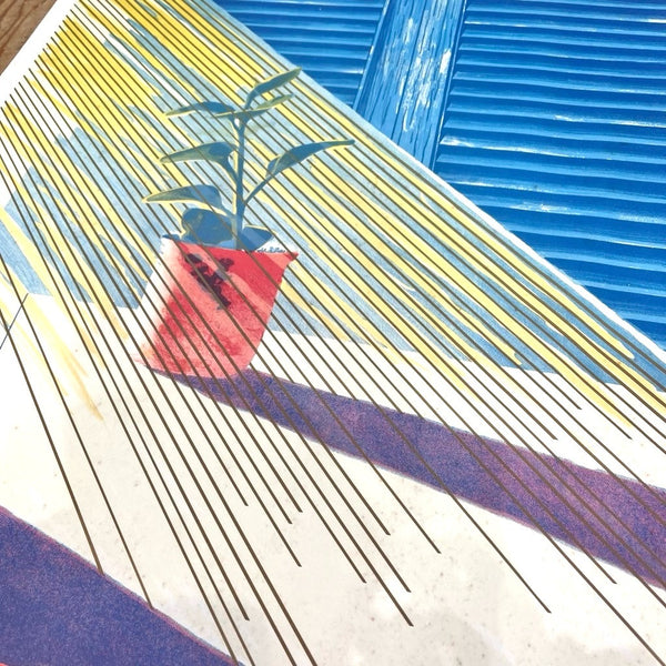 デイビッド・ホックニー / David Hockney 「版画1954-1977」展ポスター 1979年開催展覧会 ヴィンテージ