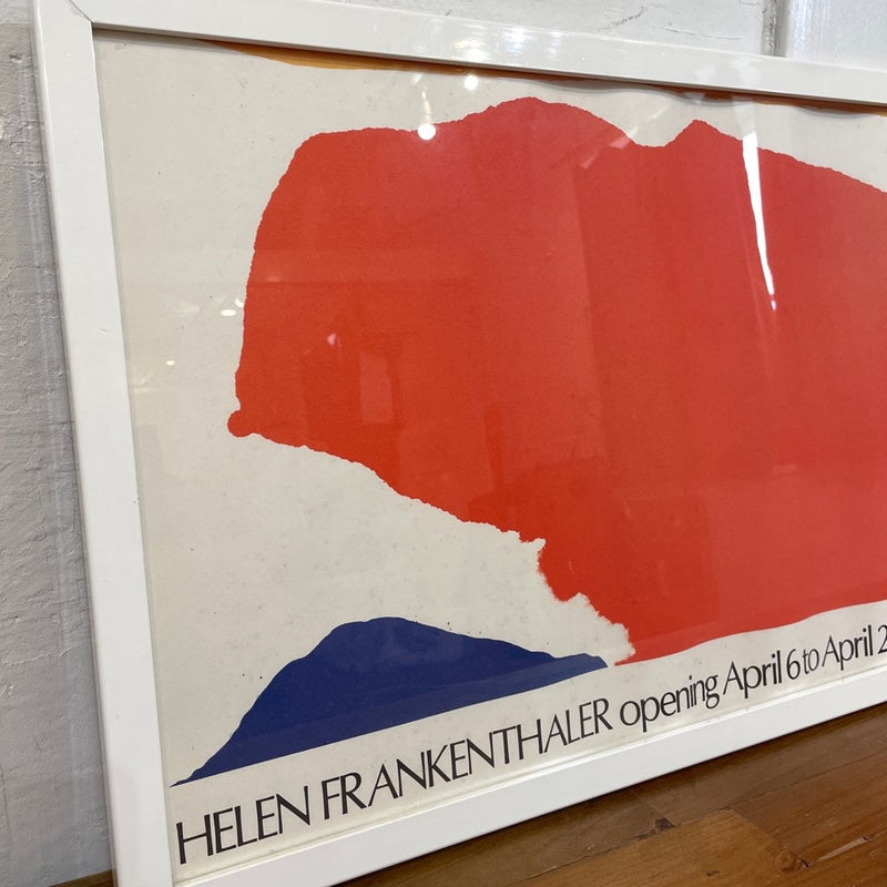 【19】ヘレン・フランケンサーラー/Helen Frankenthaler ポスター Andre Emmerich 1968年個展 90.5×39.5 白木枠 ヴィンテージ