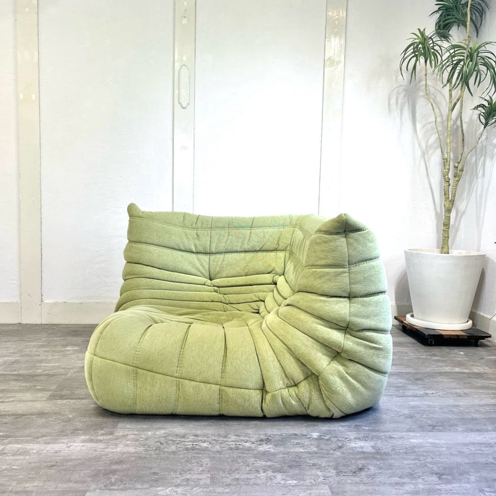 リーン・ロゼ / ligne roset トーゴ コーナーソファ  グリーン 中古
