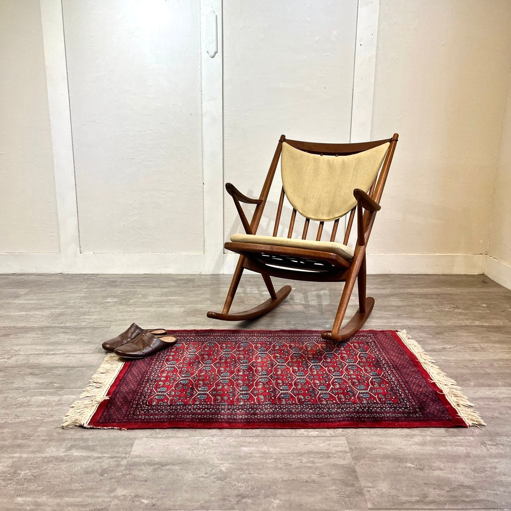 ブラーミン / Bramin ロッキングチェア チーク材 イエローベージュ フランク・レンスコー ヴィンテージ