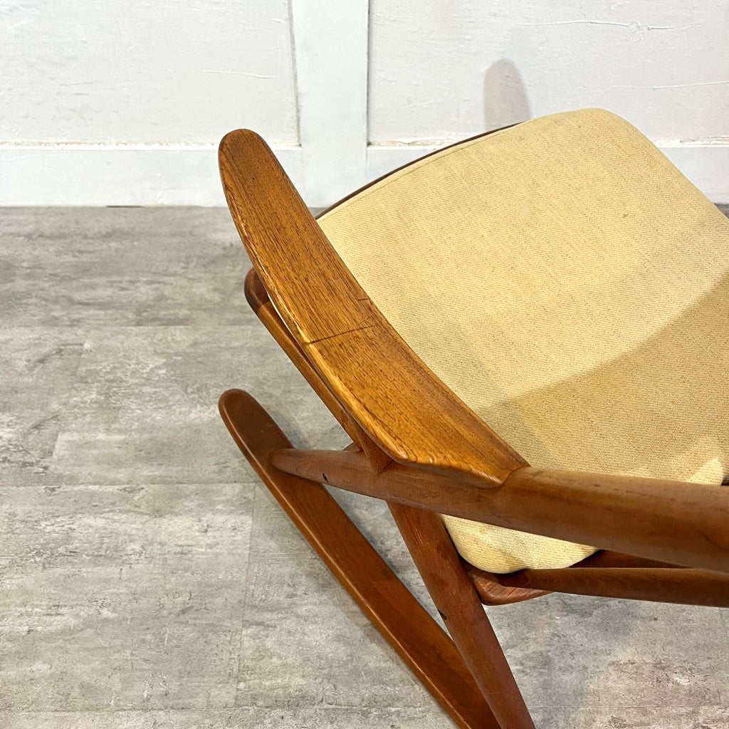 ブラーミン / Bramin ロッキングチェア チーク材 イエローベージュ フランク・レンスコー ヴィンテージ