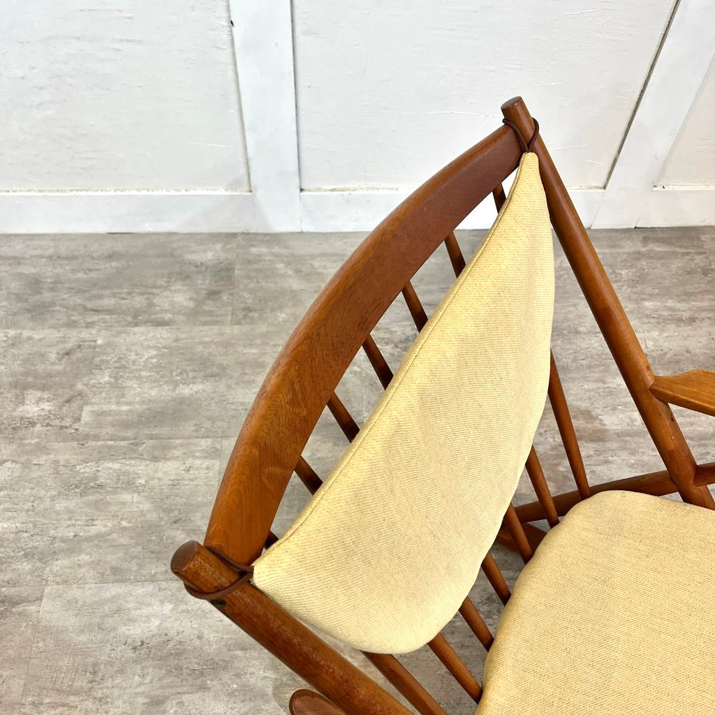 ブラーミン / Bramin ロッキングチェア チーク材 イエローベージュ フランク・レンスコー ヴィンテージ