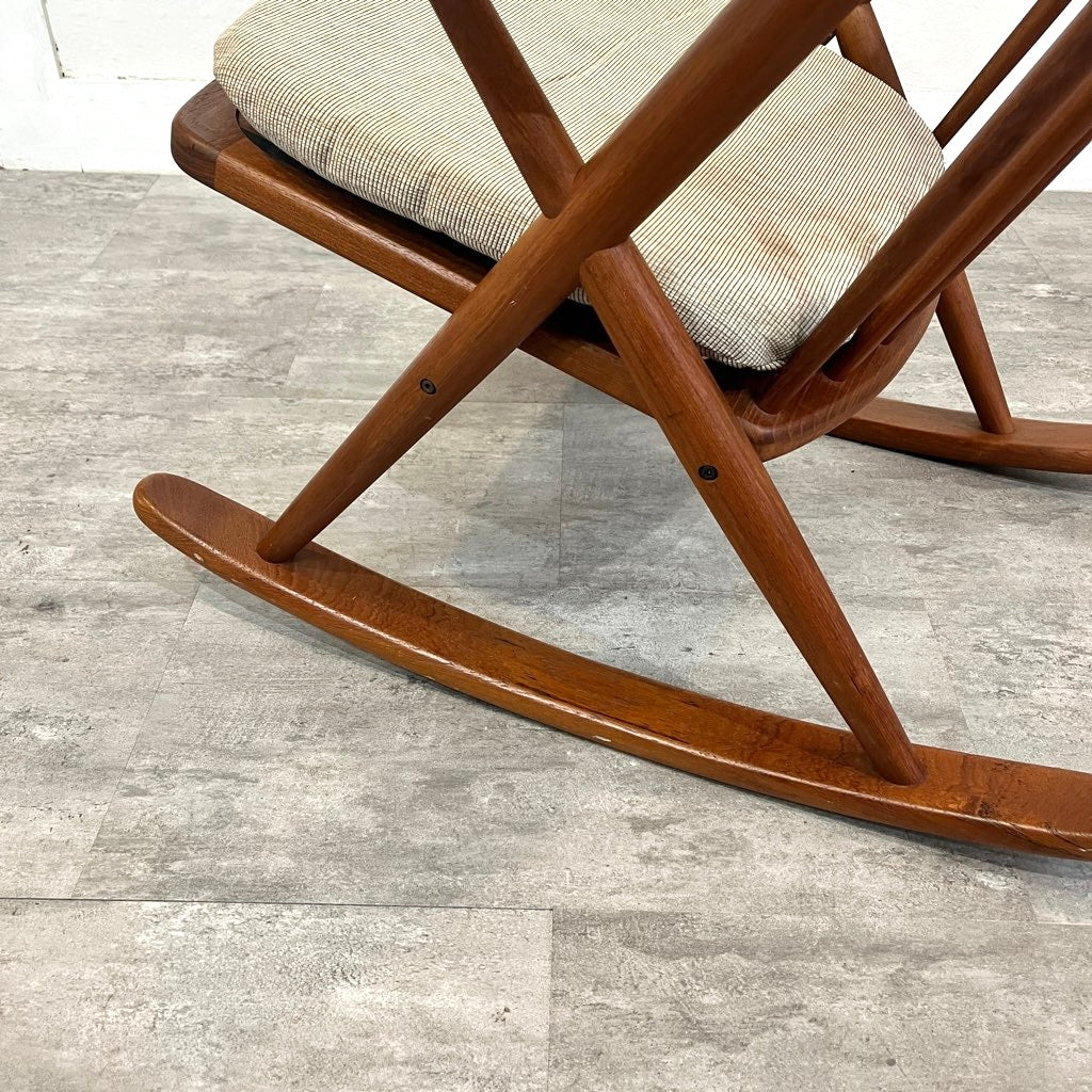 ブラーミン / Bramin ロッキングチェア チーク材 サンドベージュ フランク・レンスコー ヴィンテージ