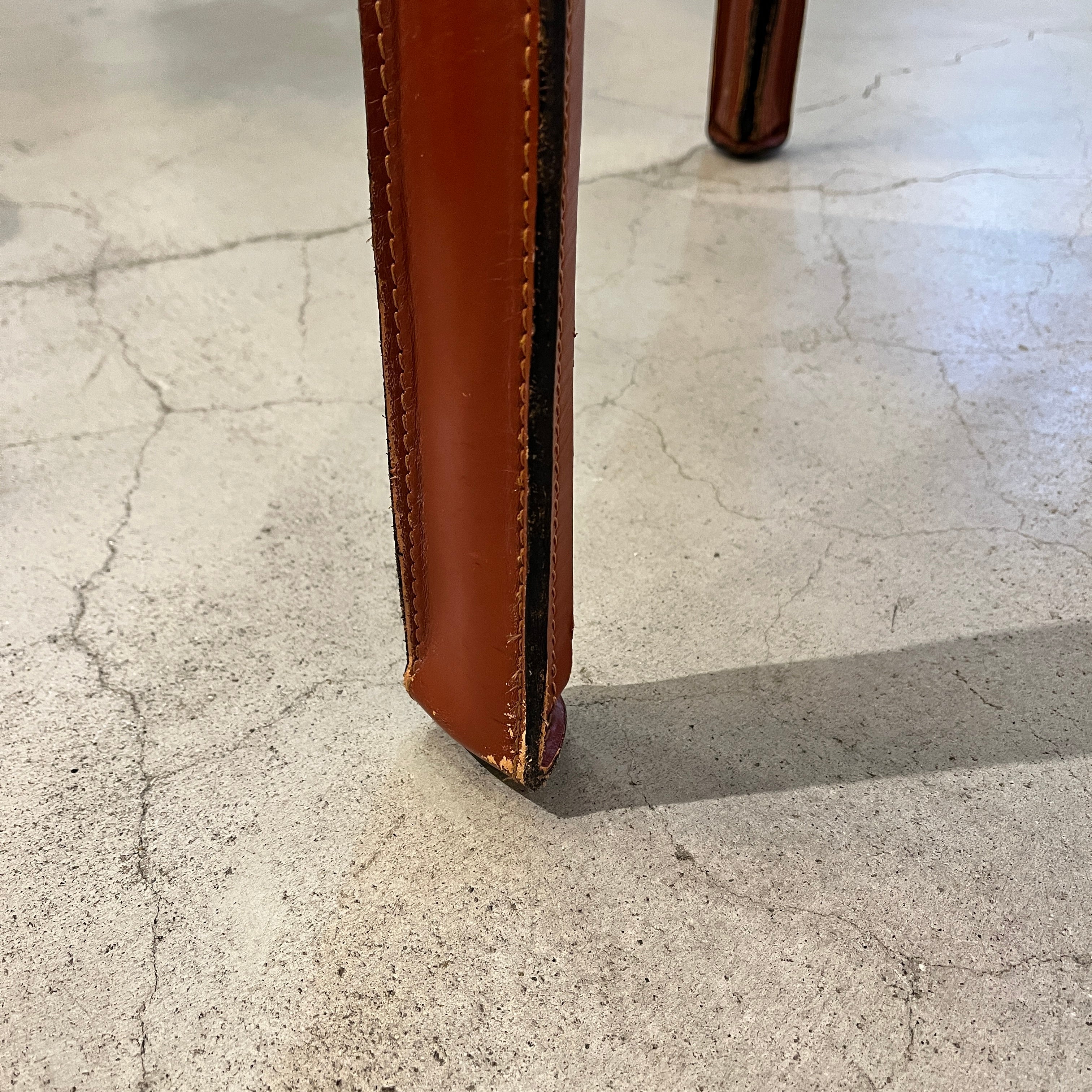 【商談中】カッシーナ / Cassina キャブ / CAB アームチェア 413  赤茶 マリオ・ベリーニ