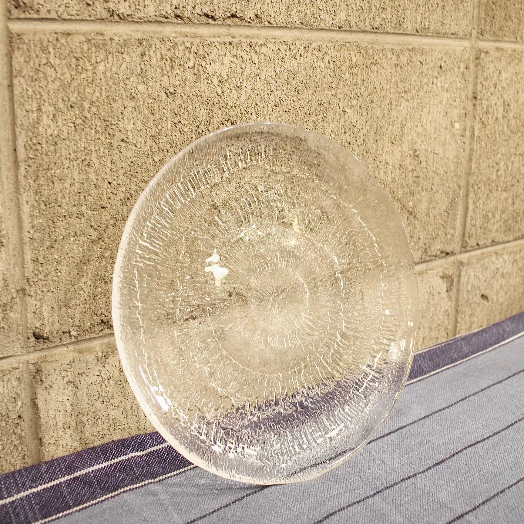 イッタラ / iittala ソラリス / Solaris ガラスプレート 大皿 タピオ・ヴィルカラ / Tapio Wirkkala ヴィンテージ